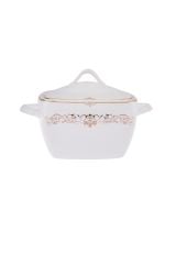 Emsan Bone Yeni Mimoza 12 Kişilik Yemek Takımı 60 Parça Yarım Kare