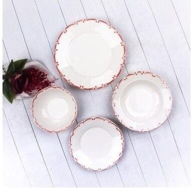 Marianna Yemek Takımı 24 Parça Dignity Kırmızı File