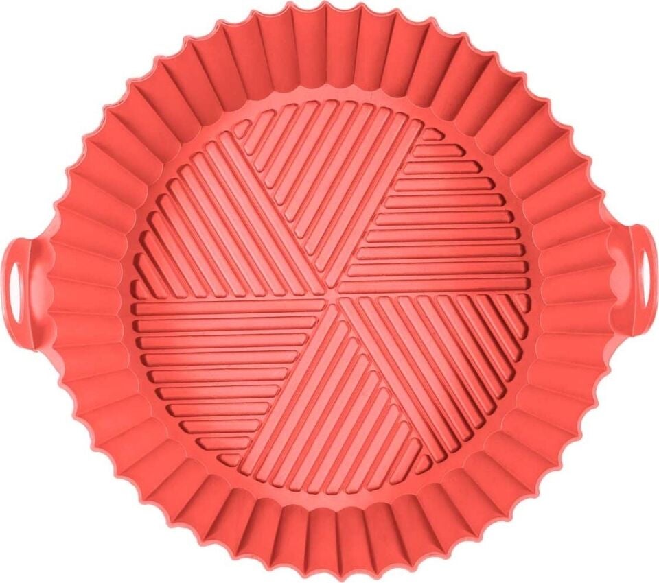 Korkmaz Airfryer Silikon Pişirme Kabı Kırmızı