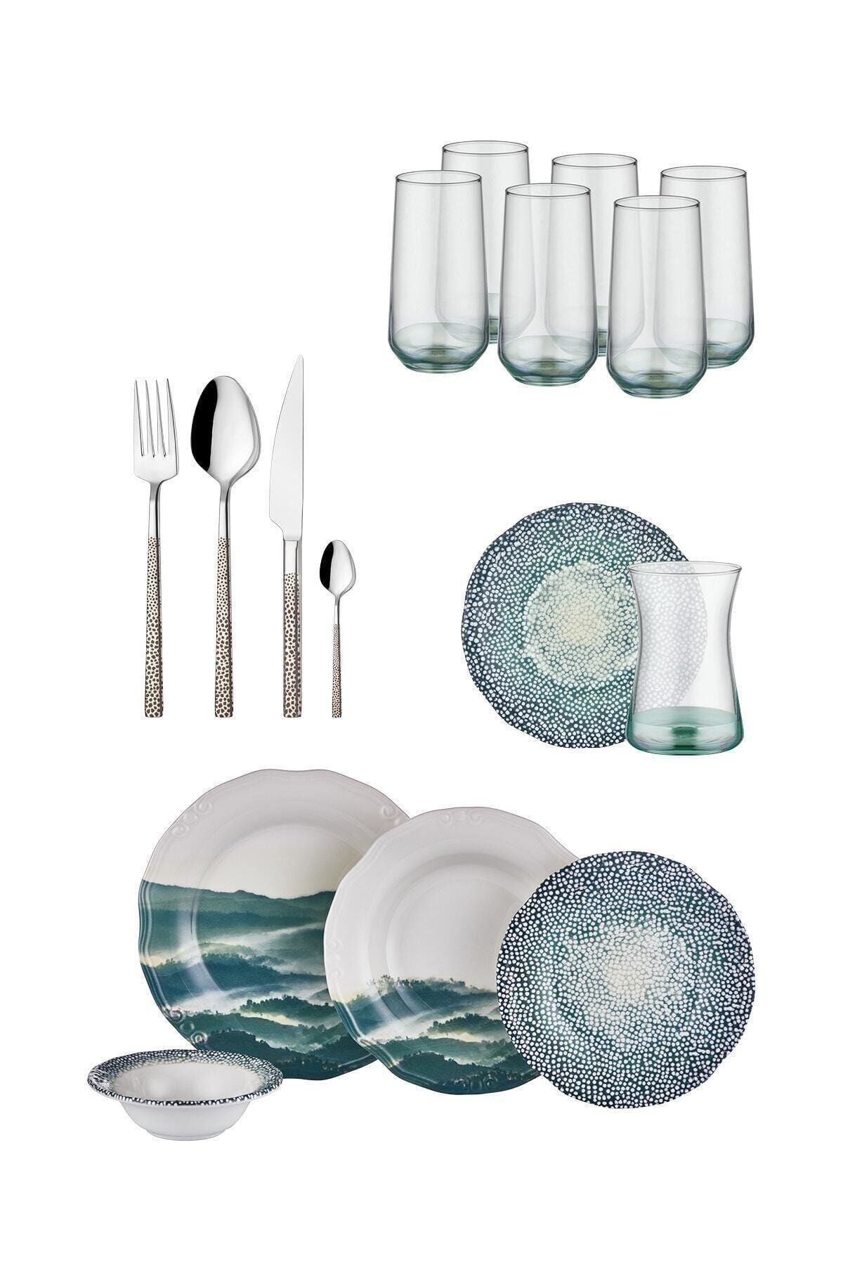 Neva N2942 Mentol Tuval Günlük Kombinim