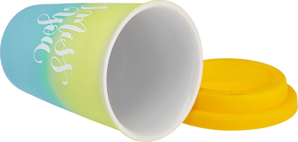 Karaca Soft Touch Travel Kupa 300 ml Sarı