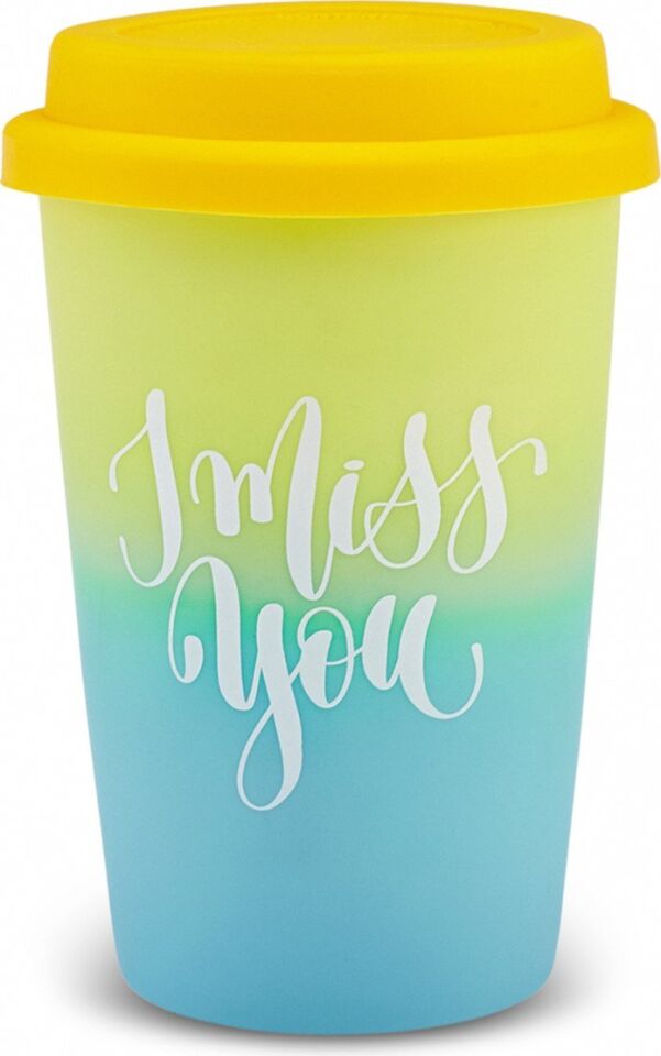 Karaca Soft Touch Travel Kupa 300 ml Sarı