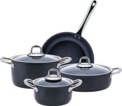 Karaca BioDiamond Steel Plus 7 Parça Tencere Seti