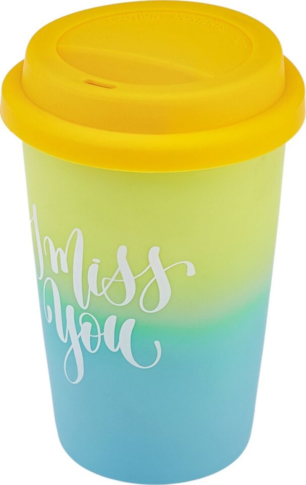 Karaca Soft Touch Travel Kupa 300 ml Sarı