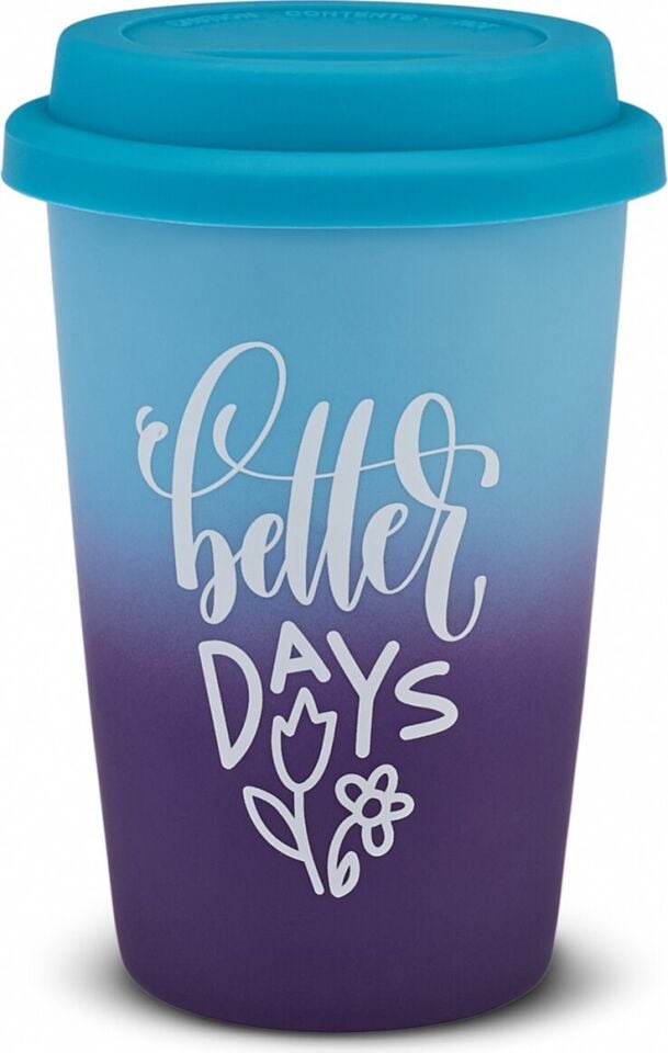 Karaca Soft Touch Travel Kupa 300 ml Mor
