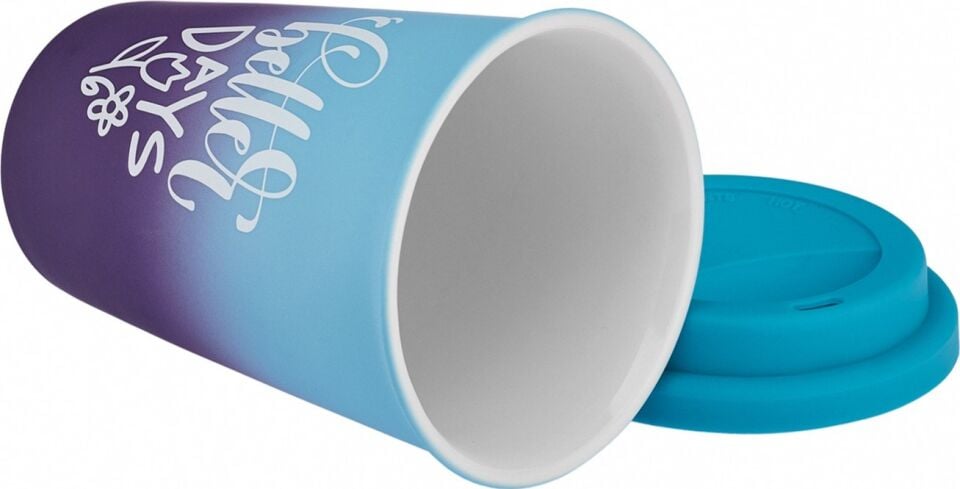 Karaca Soft Touch Travel Kupa 300 ml Mor