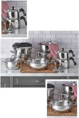 Neva N3237 Ziyafet 14 Parça Çelik Çeyiz Seti