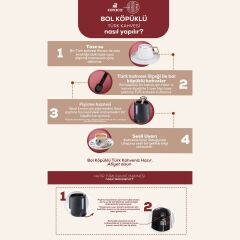 Karaca  Karaca Hatır Hüps Düet Steel Türk Kahve Makinesi Çelik Cezve Shiny Black