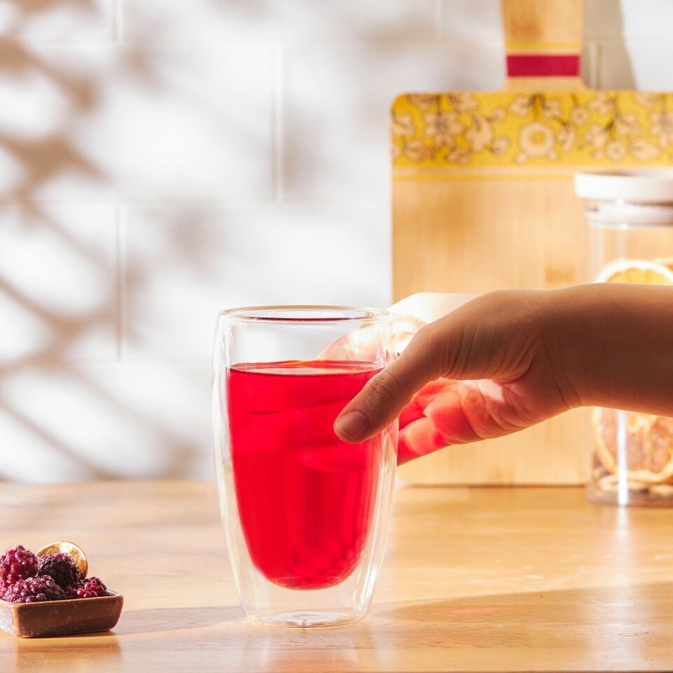 Emsan Globe Çift Cidarlı Uzun Cam Bardak