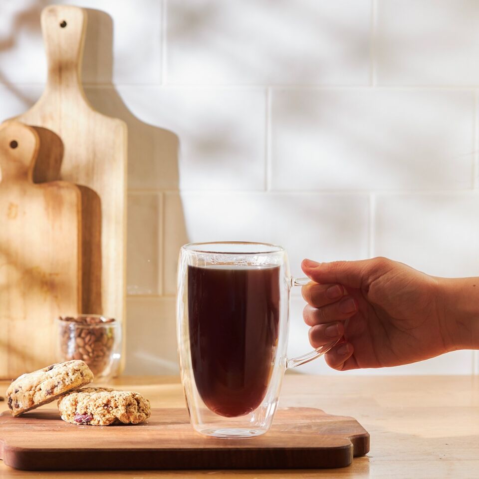 Emsan Globe Çift Cidarlı Uzun Cam Kupa