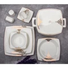 Aryıldız Bone Square Porselen 60 Parça Yemek Takımı - 31023