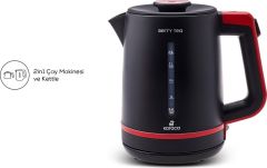 Karaca Berry Tea XL 2in1 Çelik Demlikli Çay Makinesi ve Kettle Cranberry