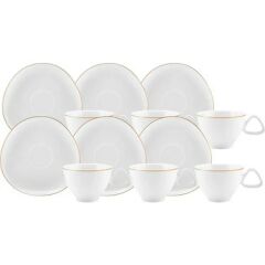 Karaca Middle 6 Kişilik Kahve Fincan Takımı 80 ml