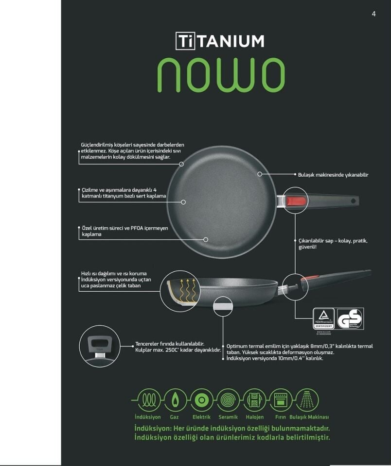 Primanova Woll D-woll1524ılb Indüksiyon Kızartma Tavası 24 Cm