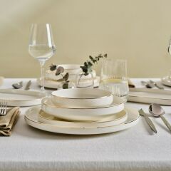 Karaca Stream Bone Sirius 53 Parça 12 Kişilik Yemek Takımı Gold