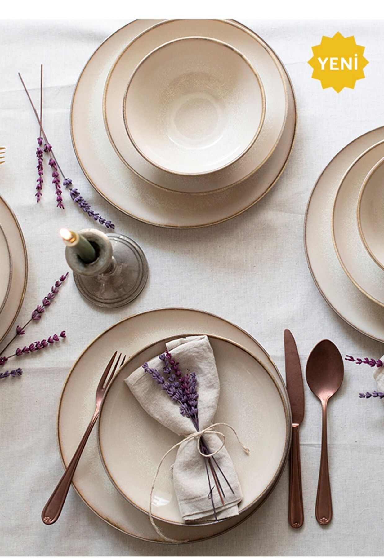 Sand Neo Reaktif 18 Parça Porselen Yemek Seti