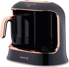 Korkmaz Kahvekolik Deluxe Twin SiyahRosagold Kahve Makinesi