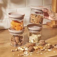 Emsan Arya 4'lü Küçük Saklama Kabı Bej