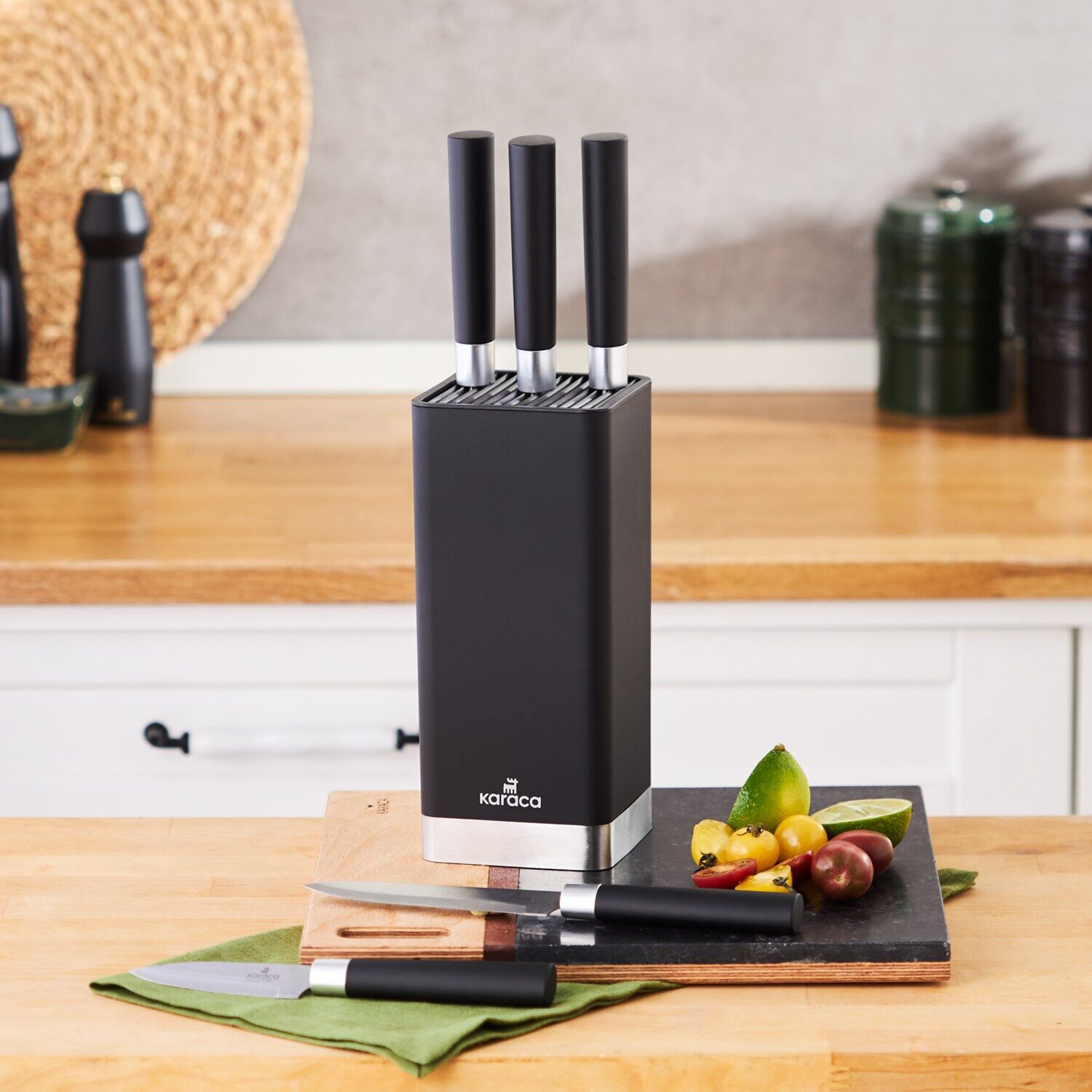 Karaca Skycut Siyah 6 Parça Standlı Bıçak Seti