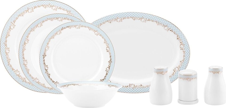Karaca Rocco 56 Parça 12 Kişilik New Bone Yemek Takımı