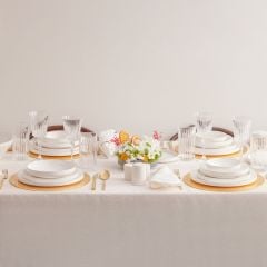 Karaca Streamline New Saturn Gold 59 Parça 12 Kişilik Porselen Yemek Takımı