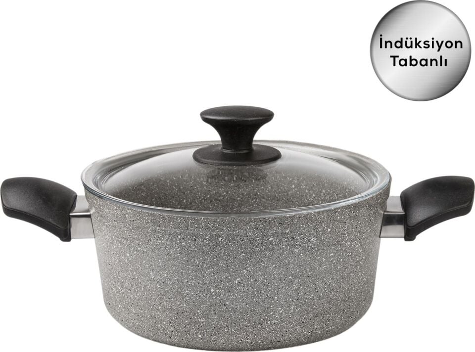 Karaca Biogranit Grey New 7 Parça Tencere Seti