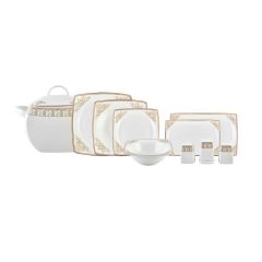 Emsan Fine Bone Masal Gold 61 Parça Yemek Takımı