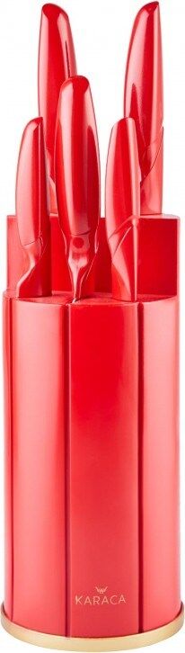 Karaca Retro Kırmızı 6 Parça Bıçak Seti