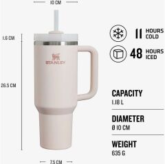 Stanley 40OZ Qnchr 2.0 Flwstate Tumb Rose Qrtz 2.0-EU.023