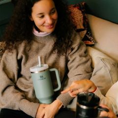 Stanley Quencher Pipetli Termos 1,18 L Yeşil