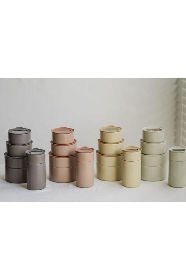 Fıka One Seramik Saklama Kabı Gri 1000ml