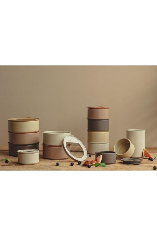 Fıka One Seramik Saklama Kabı Gri 1000ml