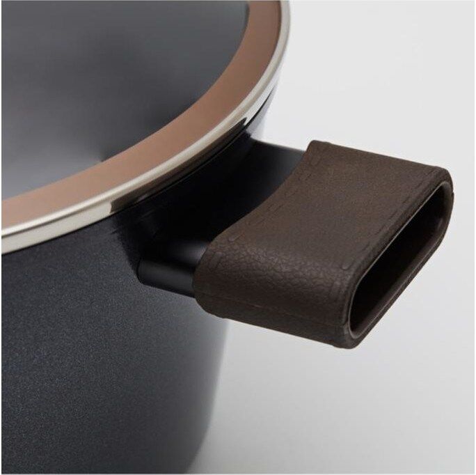 Nobless Cam Kapaklı Alüminyum Derin Tencere 24*12