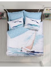 Cotton Box Maritime Tek Kişilik Nevresim Takımı Sail Mavi