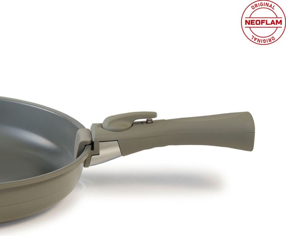 Neoflam Midas Gri Tava ve Tencere Çıkarılabilir Tutma Sapı