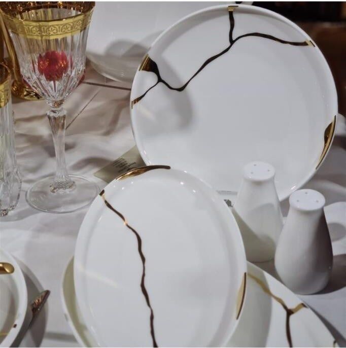 Leggno Chester Premium Gold  24 Parça Yemek Tak.