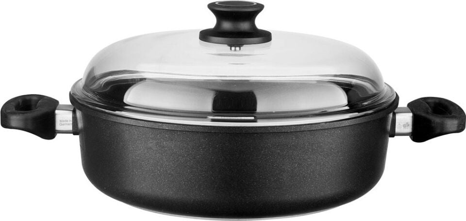 Leggno 271.40.0249 Black Döküm Sığ Tencere 28 Cm