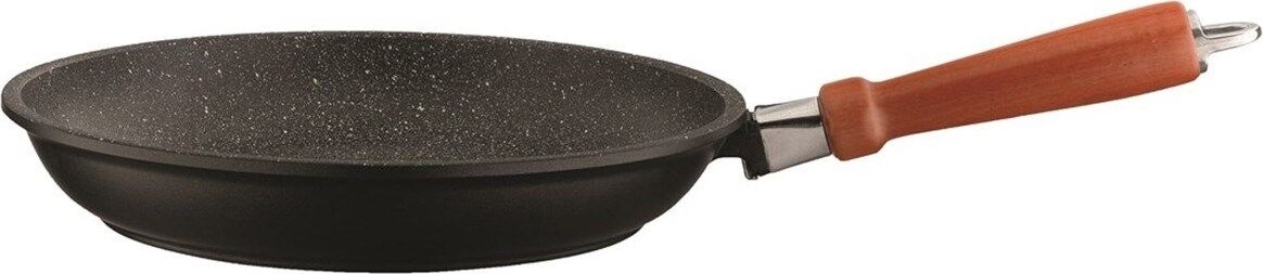 Leggno 28cm Granit Tava Ahşap Sapli