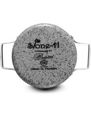 Brioni Stone-H 22 cm Çizilmez Yanmaz Yapışmaz Derin Tencere