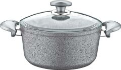 Oms Granit 28X13 cm Derin Tencere 3110 Gri