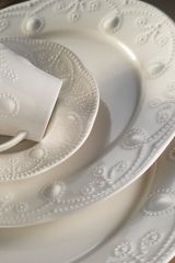 24 Parça 6 Kişilik Yemek Seti Fulya Krem Porselen Fly24y20014