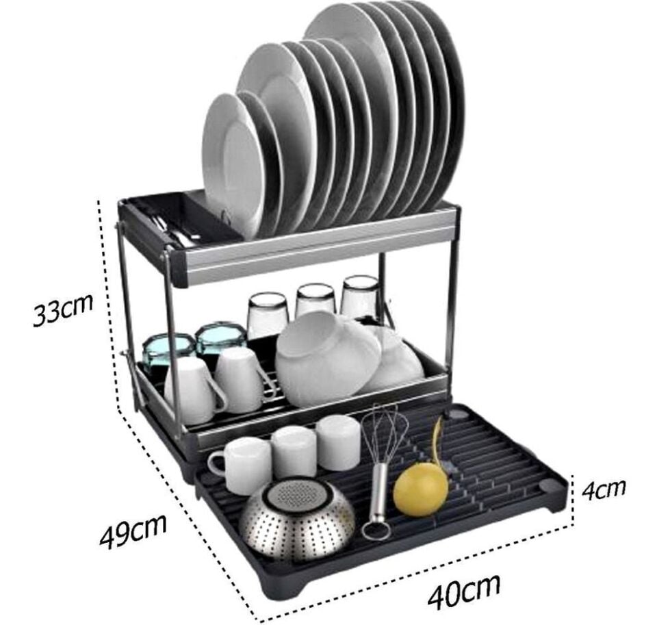 Candia Katlanabilir Iki Katlı Alüminyum Bulaşıklık