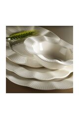 Milena 24 Parça 6 Kişilik Krem Yemek Seti