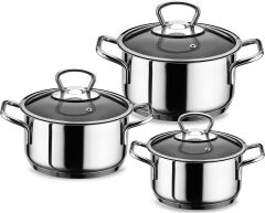 Aryıldız 10008 6 Parça Tencere Set Metal Sap
