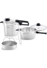 Fissler Vitavit Premium Mat 6+3,5 Litre Düdüklü Tencere Set