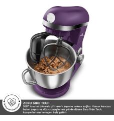 Karaca Mastermaid Chef Pro Çift Kollu Stand Mikser Grape Purp 1750 W