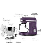 Karaca Mastermaid Chef Pro Çift Kollu Stand Mikser Grape Purp 1750 W