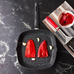 Karaca Dark Stone Bio Granit Grill Tava 28 cm
