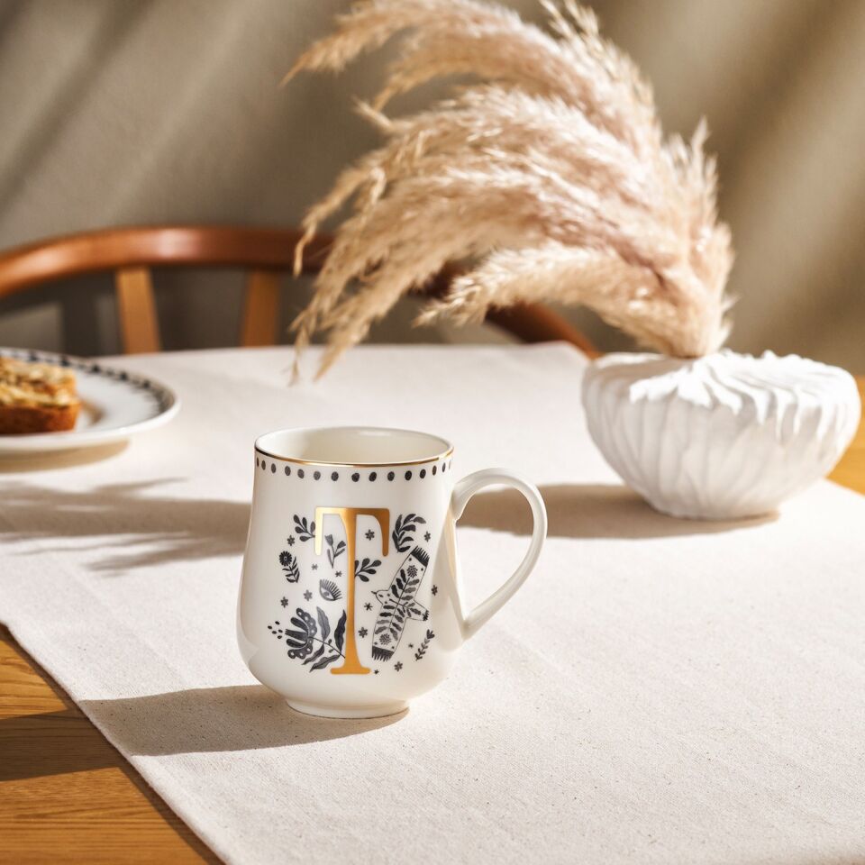 Emsan Artisan T Letter New Bone Kupa 220 Ml