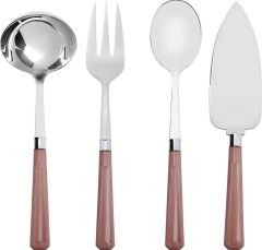 Emsan Pratik 4 Parça Servis Seti Pembe